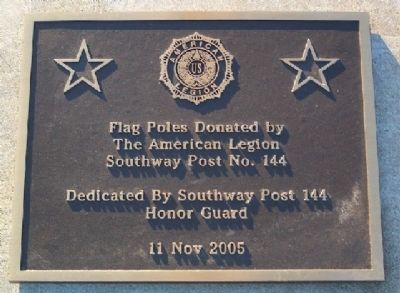 Armed Forces Service Flag Poles Marker image. Click for full size.