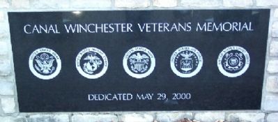 Canal Winchester Veterans Memorial Marker image. Click for full size.