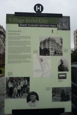 Fashionable 16th Street Marker. Click for full size. Fashionable 16th Street Marker image. Click for full size.