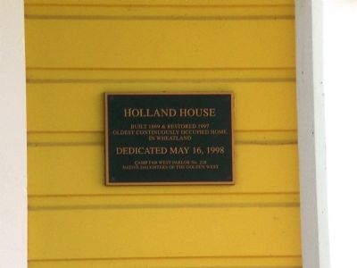 Holland House Marker image. Click for full size.