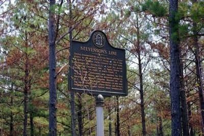 Stevenson's Line Marker. Click for full size. Stevenson's Line Marker image. Click for full size.