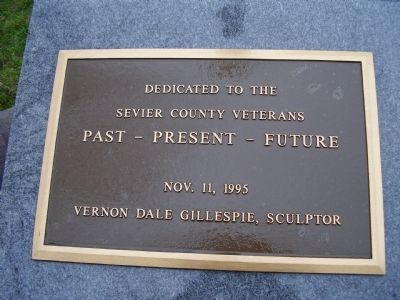 Sevier County Veterans Marker. Click for full size. Sevier County Veterans Marker image. Click for full size.
