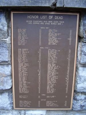 Sevier County Veterans Marker. Click for full size. Sevier County Veterans Marker image. Click for full size.