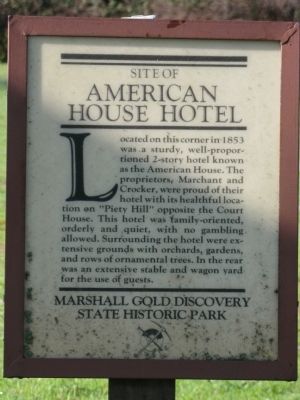 American House Hotel Marker. Click for full size. American House Hotel Marker image. Click for full size.