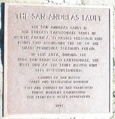 The San Andreas Fault Marker image. Click for full size.