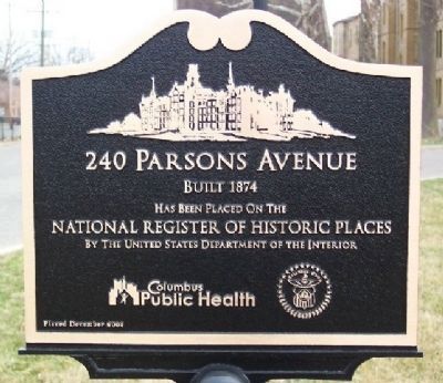 240 Parsons Avenue Marker image. Click for full size.