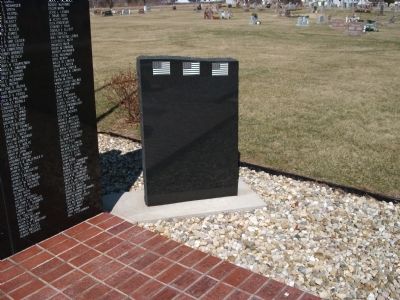 Right Memorial - Potomac (Illinois) War Memorial. Click for full size. Right Memorial - Potomac (Illinois) War Memorial image. Click for full size.