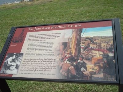 The Jamestown Riverfront Marker. Click for full size. The Jamestown Riverfront Marker image. Click for full size.