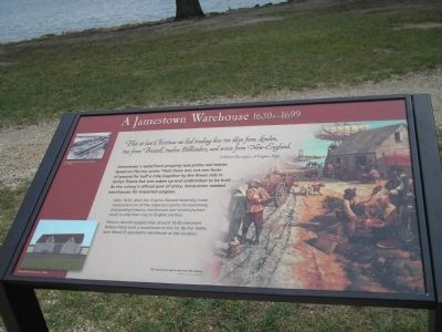 A Jamestown Warehouse Marker. Click for full size. A Jamestown Warehouse Marker image. Click for full size.