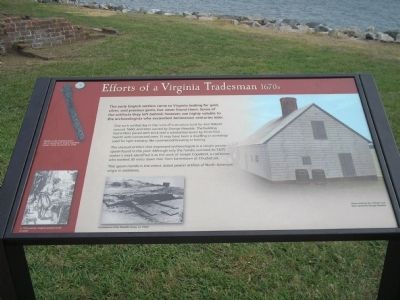 Efforts of a Virginia Tradesman Marker image. Click for full size.