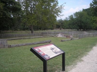 Marker in Historic Jamestowne. Click for full size. Marker in Historic Jamestowne image. Click for full size.