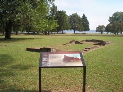 Marker in Historic Jamestowne image. Click for full size.