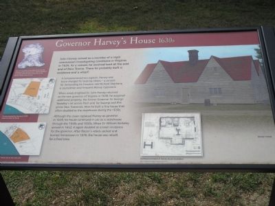 Governor Harvey’s House Marker image. Click for full size.