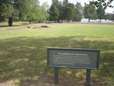 Marker at Historic Jamestowne image. Click for full size.