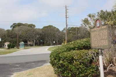 Captain Wylly Road and Marker at Beachview Drive image. Click for full size.