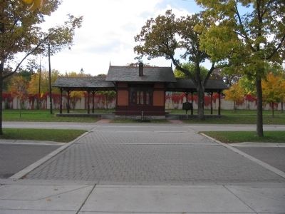 Minnehaha Depot and Marker. Click for full size. Minnehaha Depot and Marker image. Click for full size.