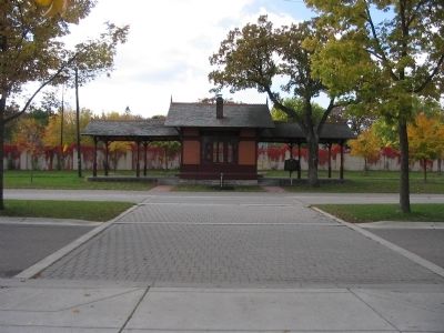 Minnehaha Depot and Marker image. Click for full size.