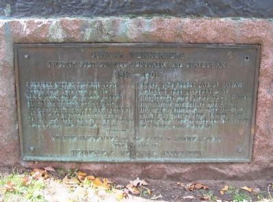 Gunnar Wennerberg Marker image. Click for full size.