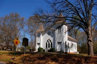 Swords Marker and the Swords United Methodist Church image. Click for full size.