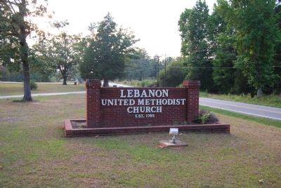 Lebanon United Methodist Church Sign image. Click for full size.