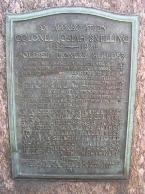 Colonel Josiah Snelling Marker image. Click for full size.