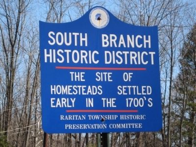 South Branch Historic District Marker image. Click for full size.