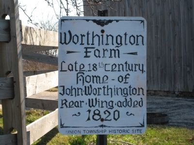 Worthington Farm Marker image. Click for full size.