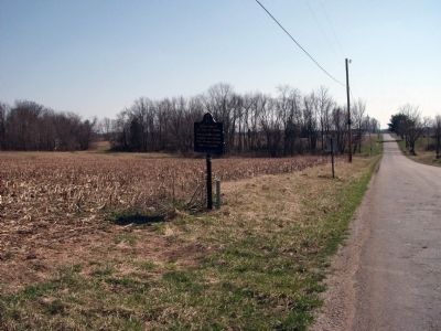 Looking South - Wide View:: Boyhood home of J. G. "Uncle Joe" Cannon. Marker image. Click for full size.