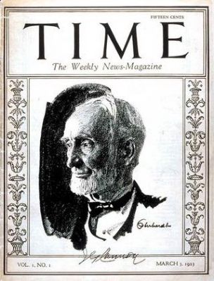 <i>Time Magazine</i>, Volume 1, Number 1 - - March 3, 1923 image. Click for full size.