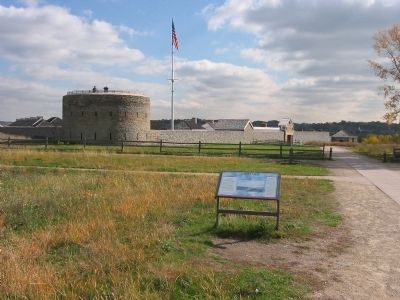 The Prairie Marker and Fort Snelling. Click for full size. The Prairie Marker and Fort Snelling image. Click for full size.