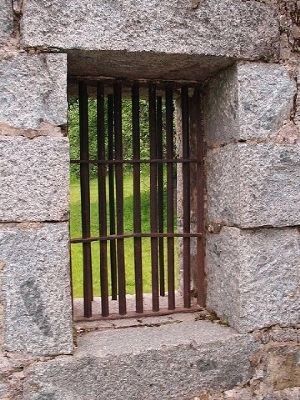 View of Barred Window Opening. Click for full size. View of Barred Window Opening image. Click for full size.