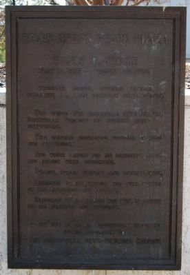 Roger Craft Peace Plaza Marker. Click for full size. Roger Craft Peace Plaza Marker image. Click for full size.