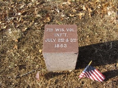 7th Wisconsin Volunteer Infantry Marker image. Click for full size.