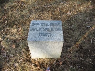 2nd Wisconsin Regiment Position Marker. Click for full size. 2nd Wisconsin Regiment Position Marker image. Click for full size.