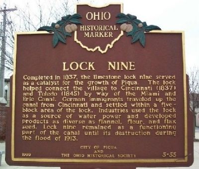 Lock Nine Marker. Click for full size. Lock Nine Marker image. Click for full size.