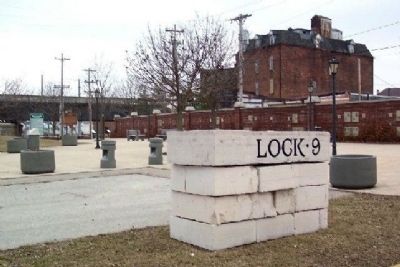 Lock Nine Riverfront Park and Marker image. Click for full size.