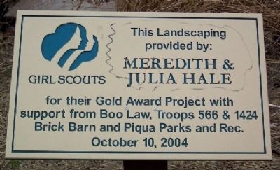 Girl Scout Landscaping Marker image. Click for full size.