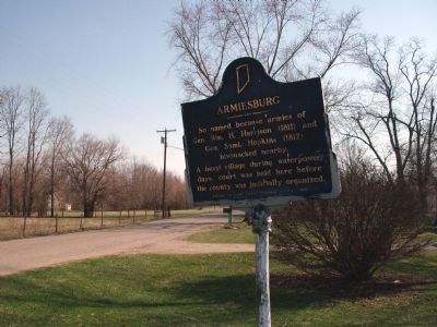 South View - - Armiesburg Marker image. Click for full size.