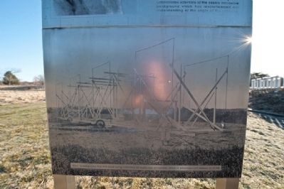 Karl Jansky and his 100-foot long rotating directional antenna in 1932 image. Click for full size.