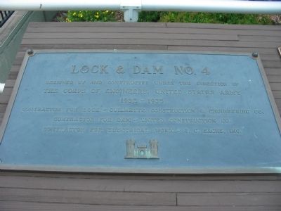 Lock & Dam No. 4 Marker image. Click for full size.