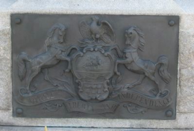 State Coat of Arms at Base. Click for full size. State Coat of Arms at Base image. Click for full size.