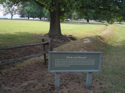 Ditch and Mound Marker. Click for full size. Ditch and Mound Marker image. Click for full size.