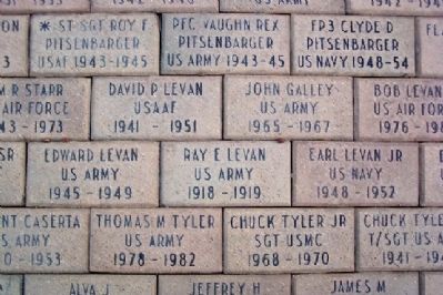 Piqua Veterans Memorial Pavers image. Click for full size.