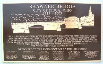 Shawnee Bridge Marker image. Click for full size.