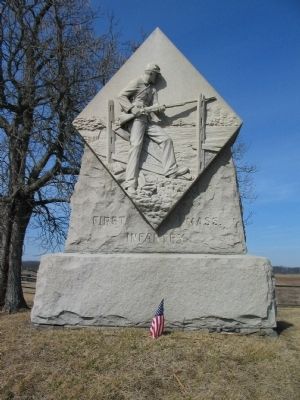 First Massachusetts Infantry Monument. Click for full size. First Massachusetts Infantry Monument image. Click for full size.