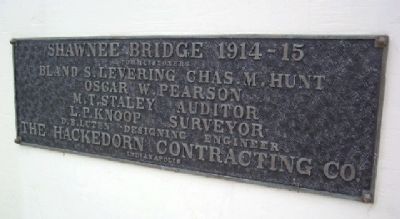 Shawnee Bridge 1914-15 Marker image. Click for full size.