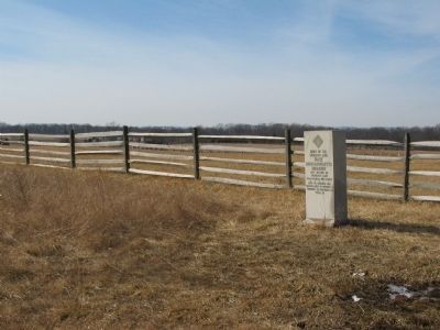 First Massachusetts Infantry Skirmish Line Marker. Click for full size. First Massachusetts Infantry Skirmish Line Marker image. Click for full size.