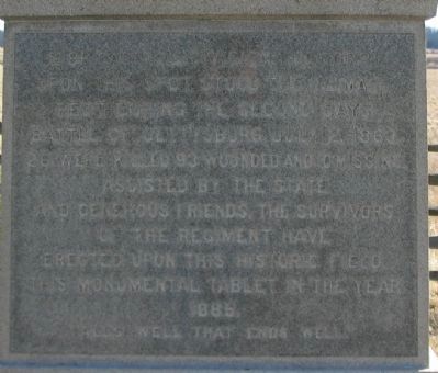 Close Up of Front Inscription image. Click for full size.