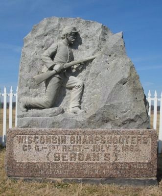Wisconsin Sharpshooters Monument image. Click for full size.