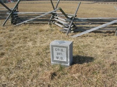 Marker Stone for Skirmish Line. Click for full size. Marker Stone for Skirmish Line image. Click for full size.